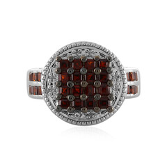Anello in argento con Granato Rosso