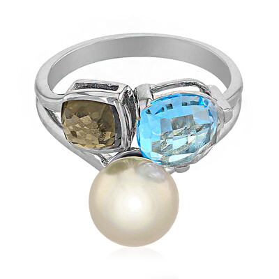 Anello in oro con Perla Akoya (M de Luca)