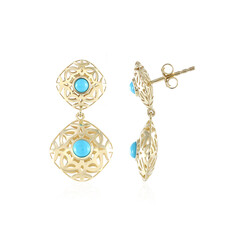 Orecchini in oro con Turchese Sleeping Beauty (Ornaments by de Melo)