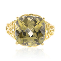 Anello in oro con Tormalina Neon del Congo (AMAYANI)