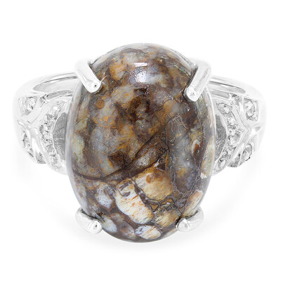 Anello in argento con Quarzo Dinosauro