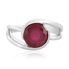 Anello in argento con Rubino del Madagascar