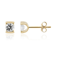 Orecchini in oro con Zaffiro Bianco