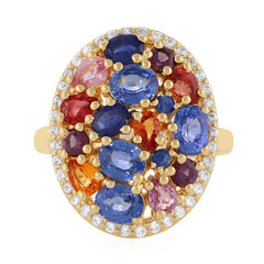 Anello in argento con Zaffiro Blu