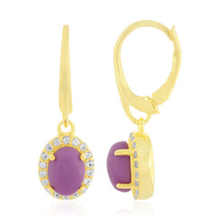 Orecchini in argento con Fosfosiderite