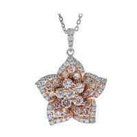 Collana in oro con Diamante Rosa I1 (CIRARI)