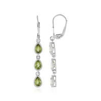 Orecchini in argento con Peridoto