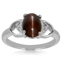 Anello in argento con Scapolite Occhio di Gatto