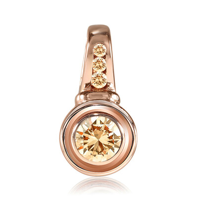Ciondolo in oro con Diamante Rose de France VS1 di Argyle (Annette)