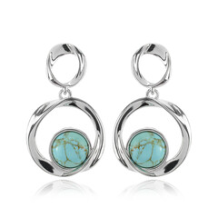 Orecchini in argento con Turchese