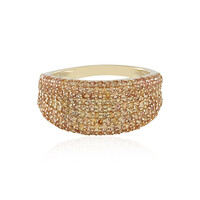 Anello in oro con Zaffiro Arancione (de Melo)