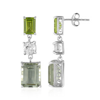 Orecchini in argento con Ametista Verde