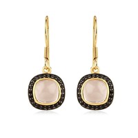 Orecchini in argento con Quarzo Rosa