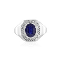 Anello in argento con Zaffiro Blu del Madagascar