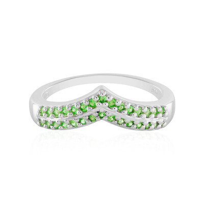 Anello in argento con Tsavorite