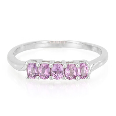 Anello in argento con Zaffiro Ceylon Porpora (non riscaldato)