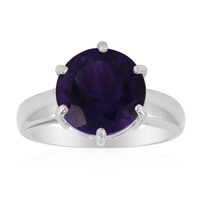 Anello in argento con Ametista Zambiana