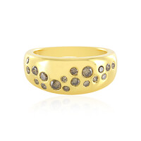Anello in argento con Diamante Cioccolato I3