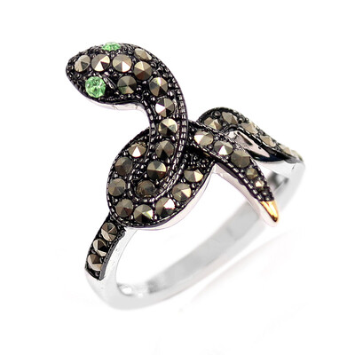 Anello in argento con Tsavorite