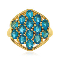 Anello in argento con Apatite Blu Neon