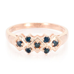 Anello placcato in oro con Diamante Fancy