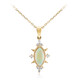 Collana in oro con Opale di Welo AAA (CIRARI)