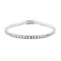 Bracciale in argento con Topazio Blu Cielo