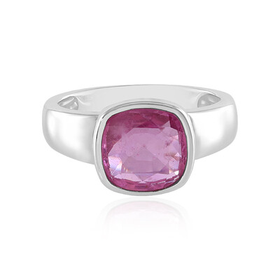Anello in argento con Zaffiro Rosa del Madagascar