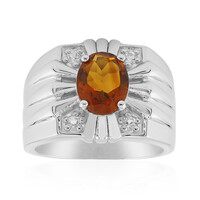 Anello in argento con Citrino Madeira