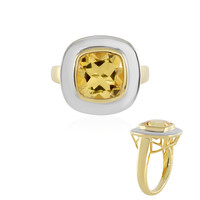 Anello in argento con Citrino