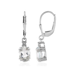 Orecchini in argento con Topazio Bianco