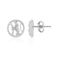 Orecchini in argento con Diamante I2 (I)