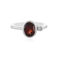 Anello in argento con Granato Mozambico