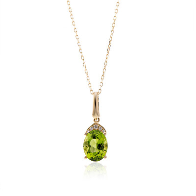 Collana in oro con Peridoto Dashihe  (CIRARI)