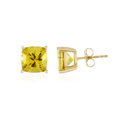 Orecchini in argento con Apatite Dorata