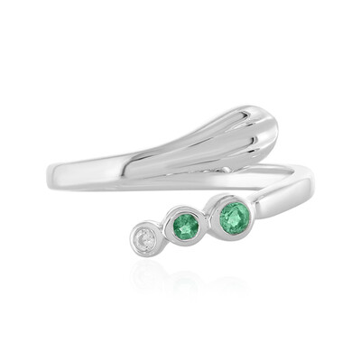 Anello in argento con Smeraldo Etiope (MONOSONO COLLECTION)