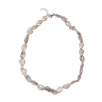 Collana in argento con Perla Keshi (TPC)