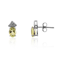 Orecchini in argento con Quarzo Ouro Verde