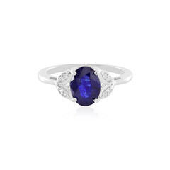 Anello in argento con Zaffiro Blu del Madagascar