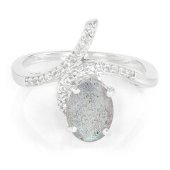 Anello in argento con Labradorite