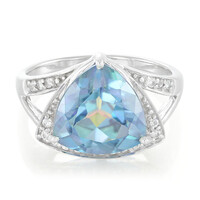 Anello in argento con Topazio Blue Paradise