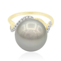 Anello in oro con Perla Tahitiana (TPC)