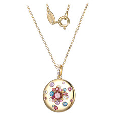 Collana in argento con Tormalina Rosa Brasiliana (Adela Silber)