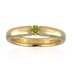 Anello in oro con Diamante Giallo VS1