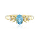 Anello in argento con Topazio Blu Svizzero