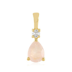 Ciondolo in argento con Quarzo Rosa