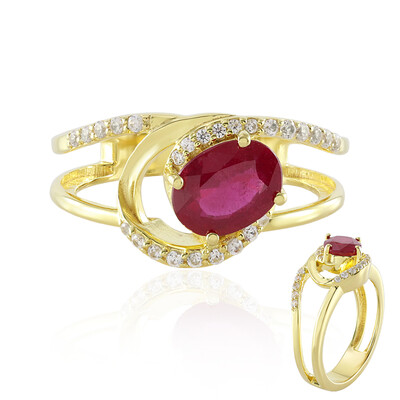 Anello in argento con Rubino Bemainty