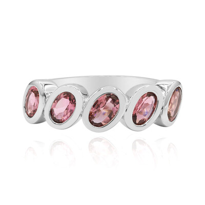Anello in argento con Tormalina Rosa