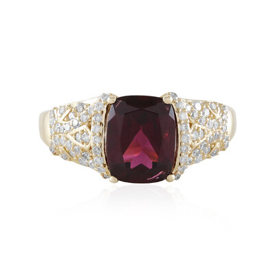 Anello in oro con Rodolite-Lampone-AAA (de Melo)