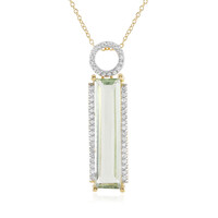 Collana in argento con Ametista Verde